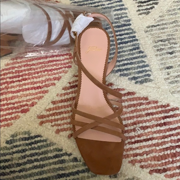 NEW JCrew strappy block heel sandal - Picture 1 of 3